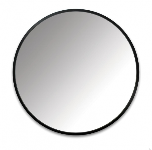 Καθρέπτης Circle Be Black Μαύρος Φ70cm